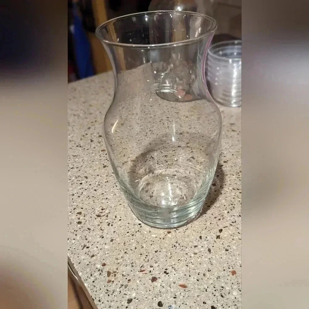 Glass Flower Vase 9" (New)